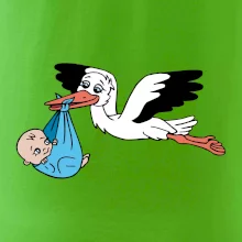 Bocian a bábätko - chlapec (Hana-creative) Bocian a bábätko - chlapec (Hana-creative)