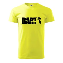 Darts - nápis so šípkarom