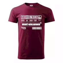 Čiarový kód - Vodič nákladiaku