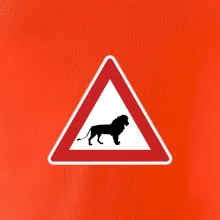 Dopravná značka - Pozor lev