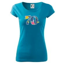 Kvetinové číslo kreslené - 70 Kvetinové číslo kreslené - 70