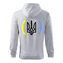 Ukrajina trojzubec s farbami Ukrajina trojzubec s farbami