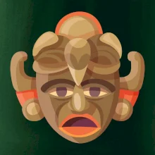 Mayové maska černoch