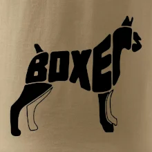 Boxer nápis v tele Boxer nápis v tele