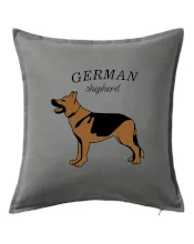 Nemecký ovčiak - hnedý s nápisom