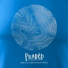 Praděd - vrstevnice v kruhu