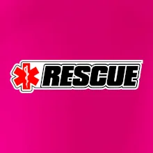 Záchranár rescue kríž červený