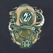 Starý potápačský skafander