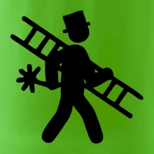 Kominík logo + nápis na zádech