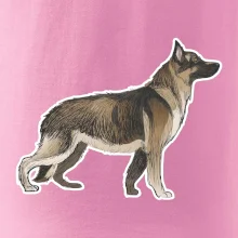 Nemecký ovčiak - hnedý kreslený