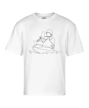 Kajak na vode jedným ťahom