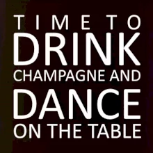 Time to drink Champagne