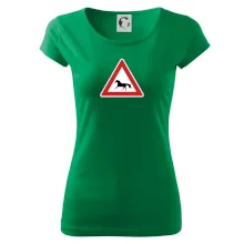 Dopravná značka - Pozor kôň bežiaci