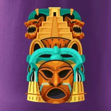 Mayová maska s pyramídou