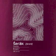 Šerák - vrstevnice v obdĺžniku