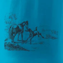 Kôň a žriebä maľované Kôň a žriebä maľované