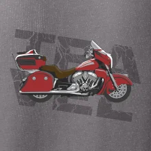 Cestovná motorka Amerika červená