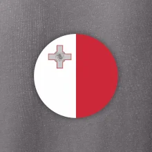 Vlajka Malta okrúhla veľká