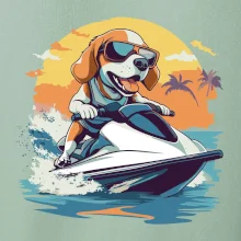 Bígel na vodnom skútri