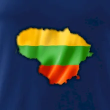 Litva vlajka mapa
