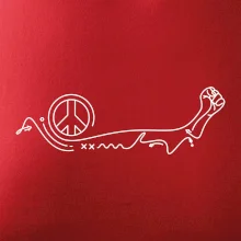 Päsť a symbol mieru