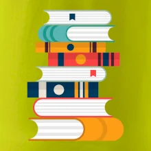 Knihy flat design Knihy flat design