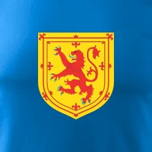 Škótsky lev na hrudi