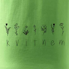 Kvitnem - Nápis s kvetinami