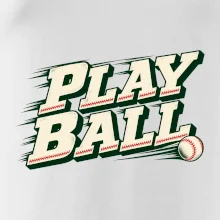 Play ball retro sportovní nápis