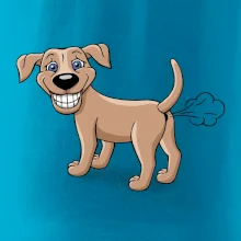 Prdiace pes kreslený (Hana-creative)