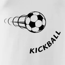 Kickball nápis šikmo