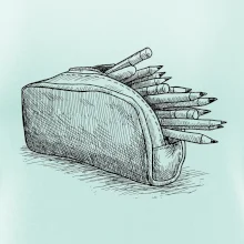 Školský peračník kreslený