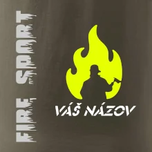Hasiči - oheň - Váš názov - Prsník + chrbát