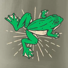 Žaba zelená kreslená