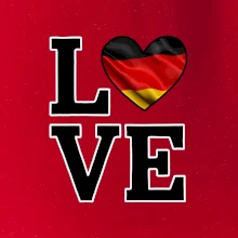 Love Nemecká vlajka