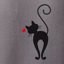 Zamilovaná mačka zozadu Zamilovaná mačka zozadu