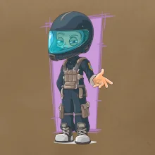 Vesmírny vojak fialový