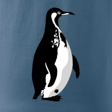 Tučniak čiernobiely z boku Tučniak čiernobiely z boku