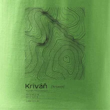 Kriváň - vrstevnice v obdĺžniku