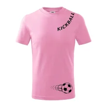 Kickball nápis šikmo