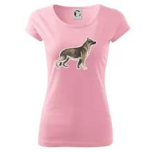 Nemecký ovčiak - hnedý kreslený