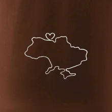 Mapa Ukrajiny - srdce