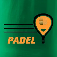 Padel - oranžová raketa