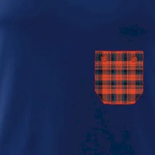 Flanelové triko červené