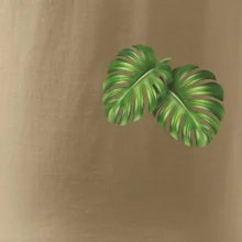 Monstera listy na prsu