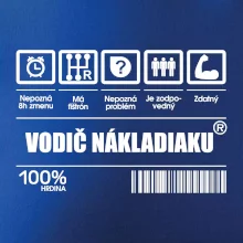 Čiarový kód - Vodič nákladiaku