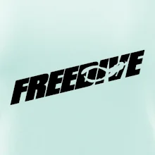 Freedive - nápis s potápačom Freedive - nápis s potápačom