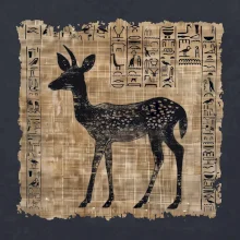 Egyptské hieroglyfy srnka
