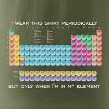 I wear this shirt periodically but only when I'm in my element I wear this shirt periodically but only when I'm in my element