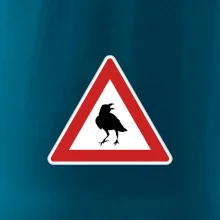Dopravná značka - Pozor havran